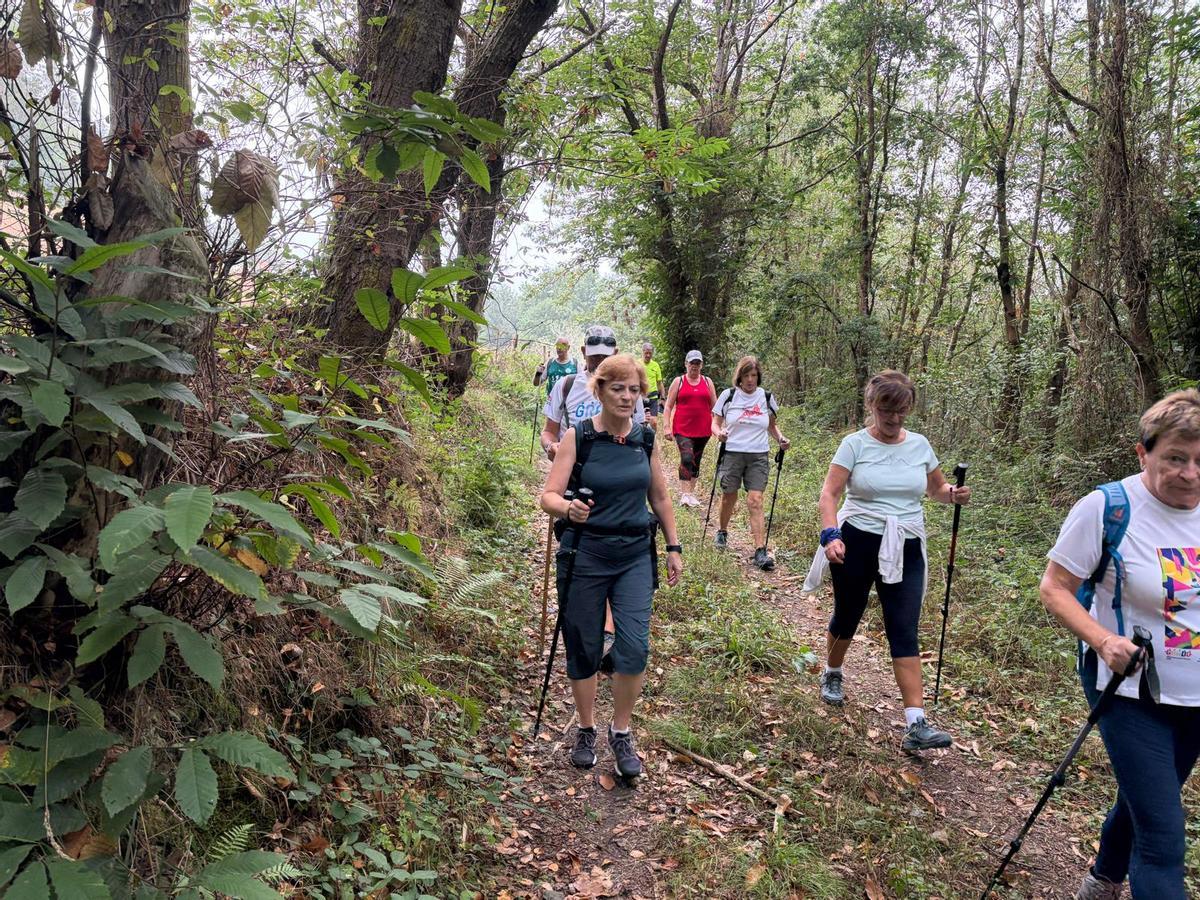 Las rutas por Grado del Grupo Montañero Moscón, en imágenes