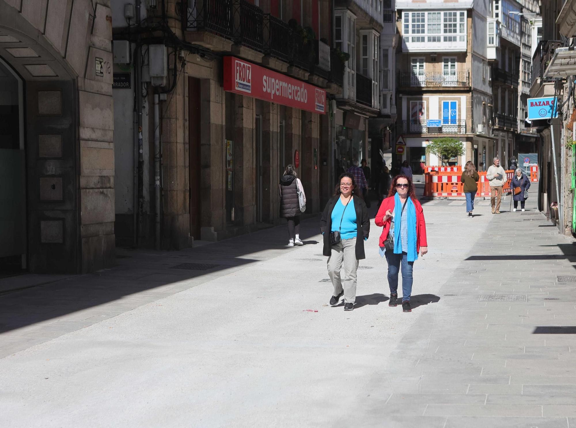 Avances en San Andrés: abre al tránsito peatonal el tramo entre las calles Sol y Torreiro