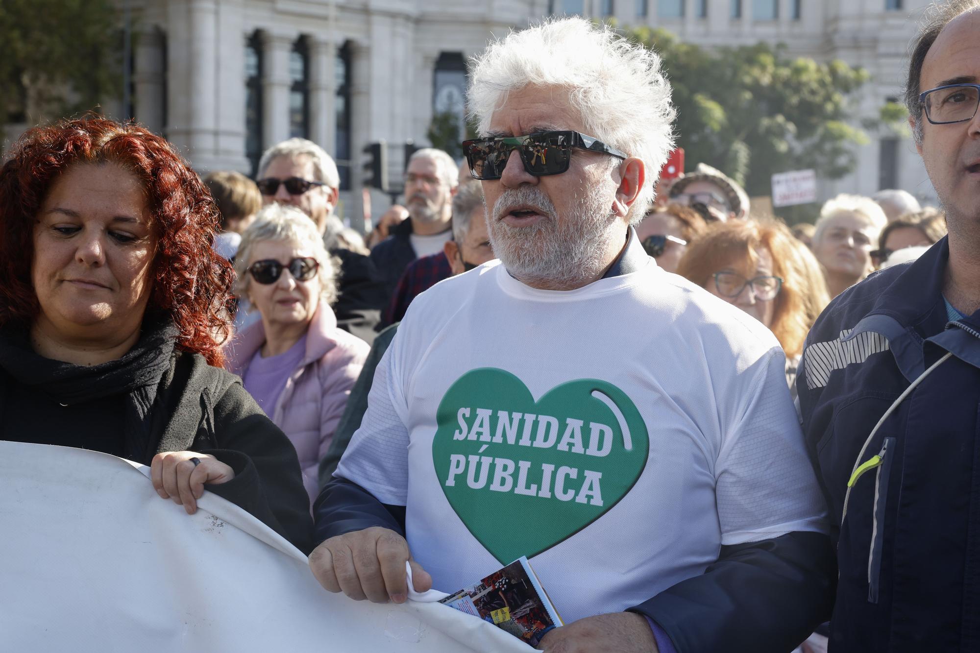 Manifestación en Madrid en defensa de la sanidad pública