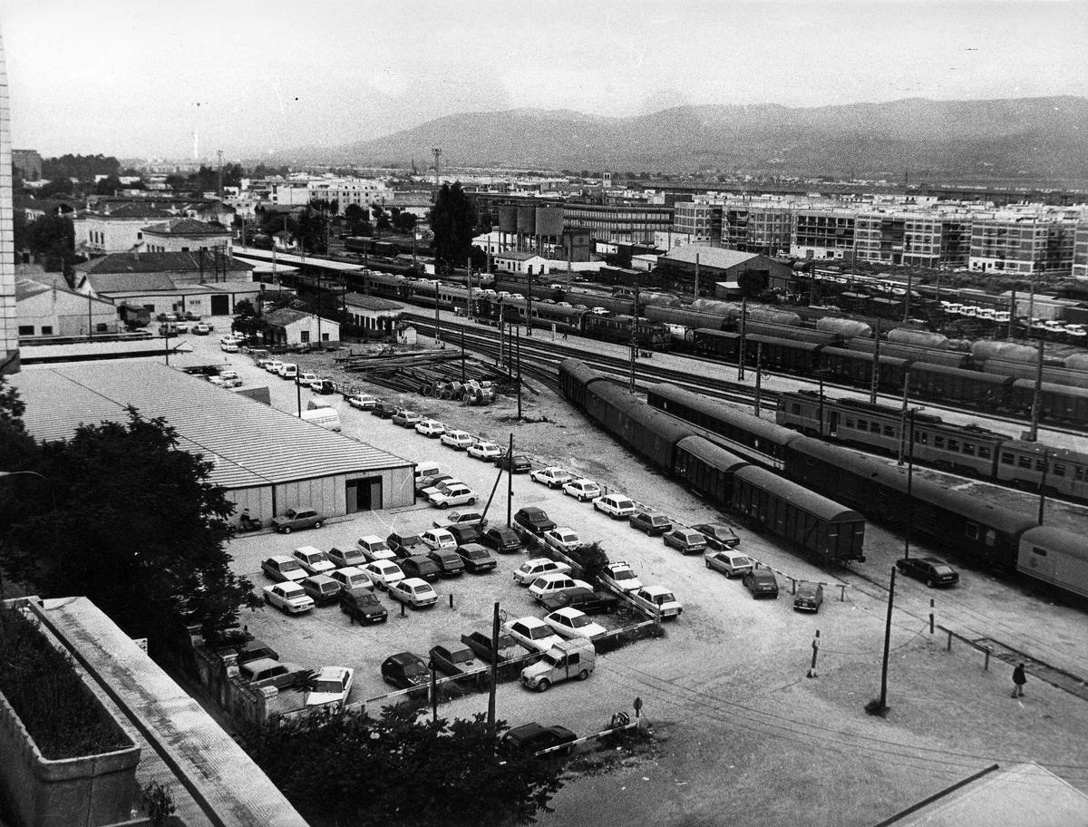 Antiguo trazado ferroviario de la ciudad.