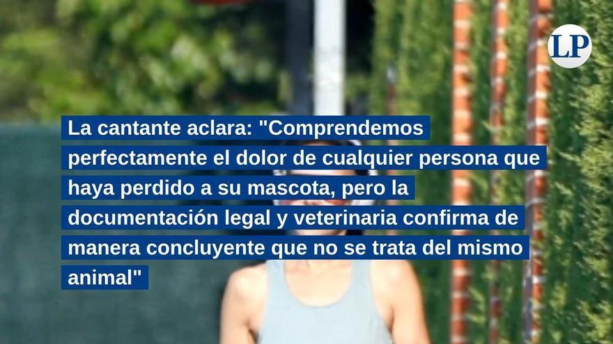 Chenoa responde a la mujer de Tenerife que reclama a su perra