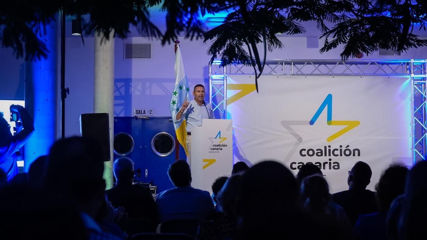 Acto de proclamación de Echedey Eugenio como secretario de CC en Arrecife