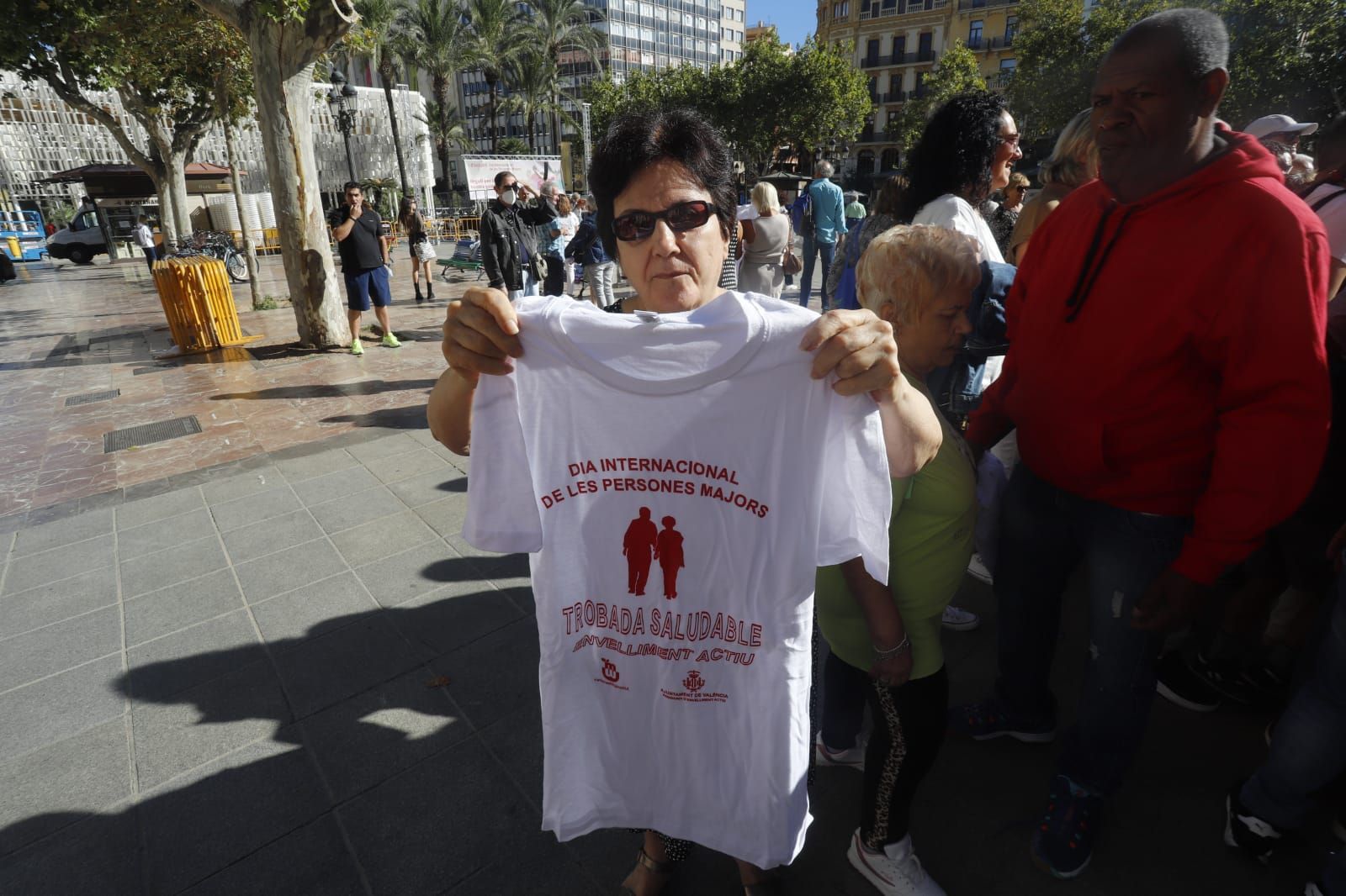 Día de las personas mayores en la plaza del Ayuntamiento