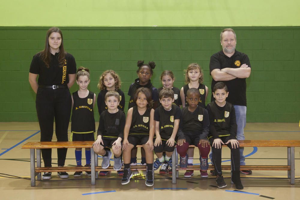 Equipos del club de baloncesto de Xirivella.