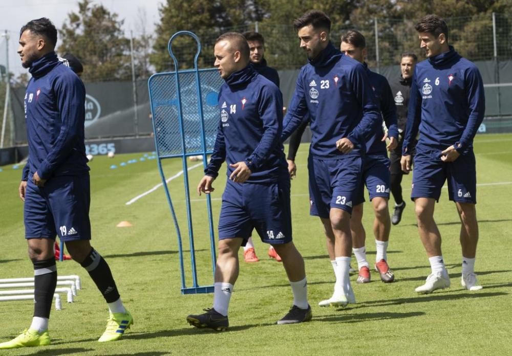 El Celta prepara en A Madroa el duelo ante el Leganés