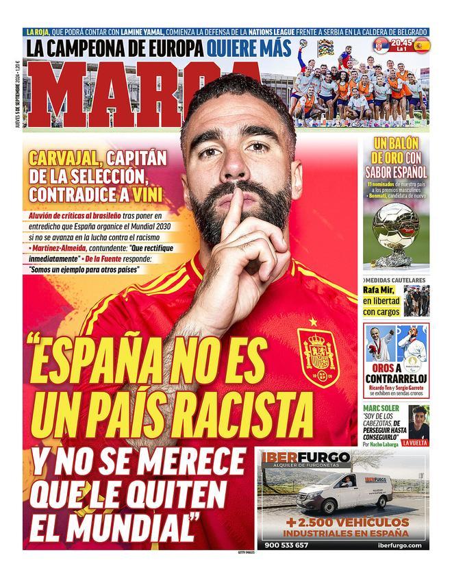 Las portadas deportivas de hoy, jueves 5 de septiembre