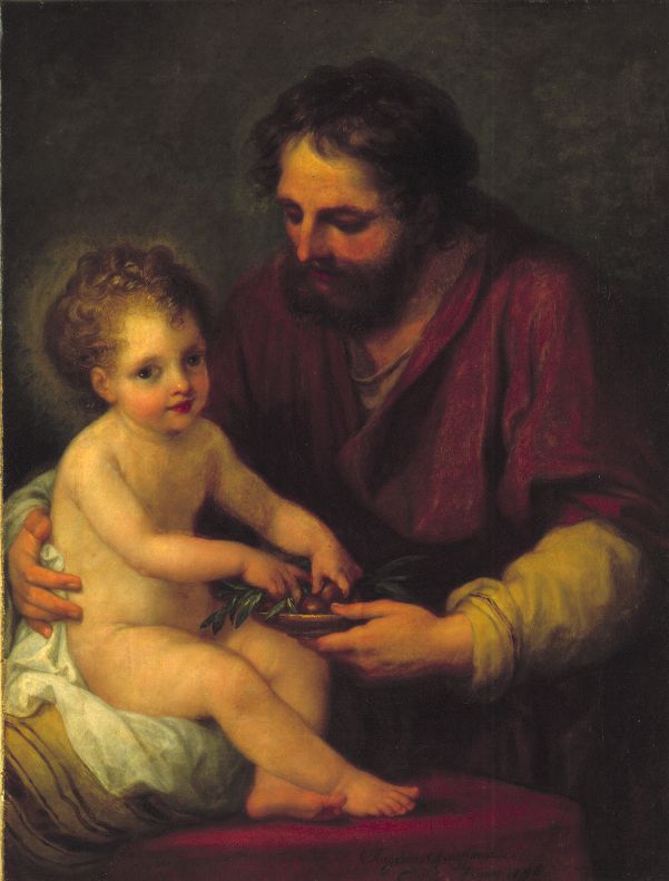 "San José con el niño" (1796), de Angelica Kauffmann.