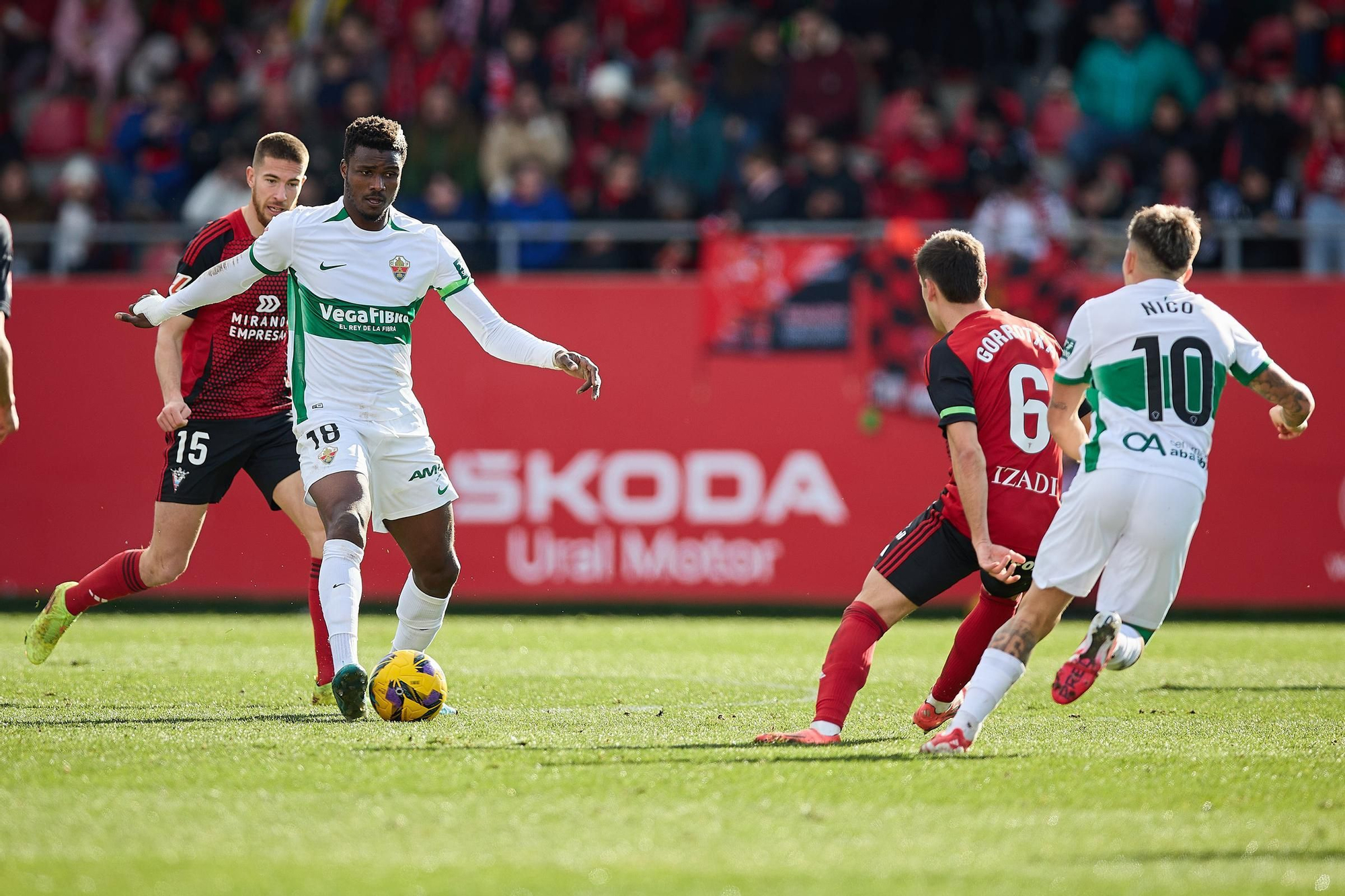 Las mejores imágenes del partido Mirandés - Elche CF