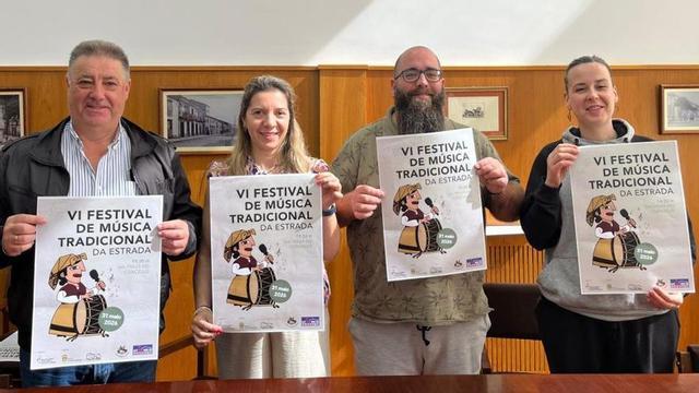 Brea, Seoane, Martíns e Lamazares o mércores na presentación. | N.C.