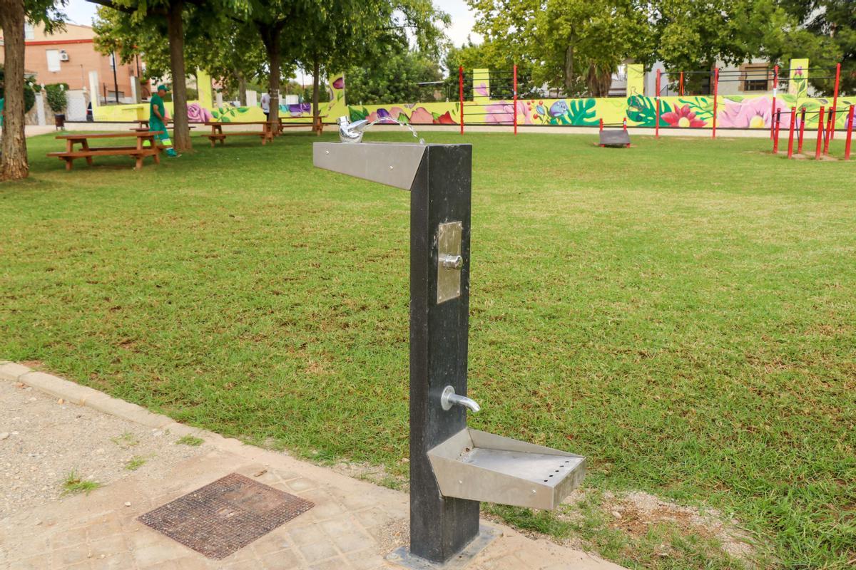 Fuente colocada en Miramar.