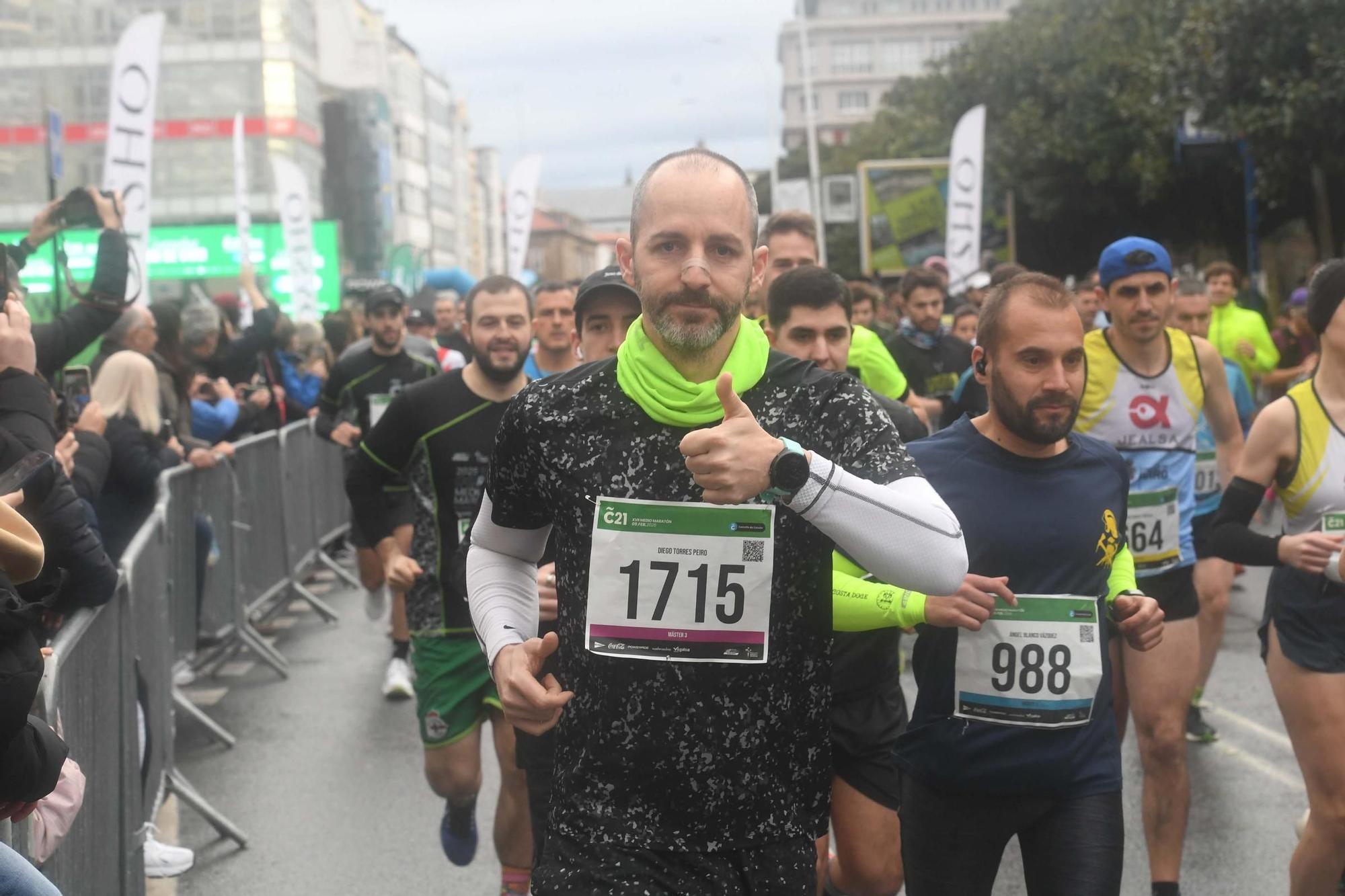 Coruña 21: búscate en la galería de fotos de la carrera de medio maratón en A Coruña