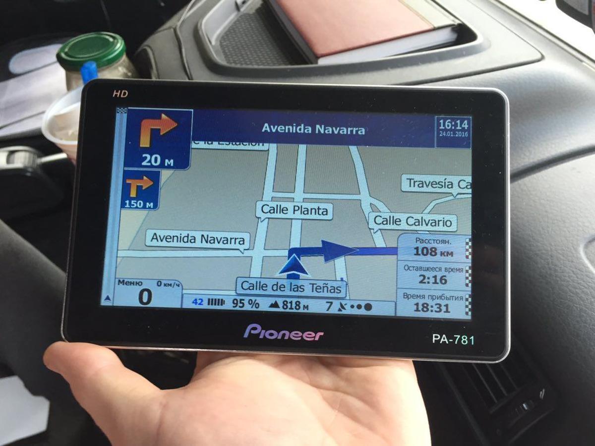GPS de un camionero de Girteka Logistics.