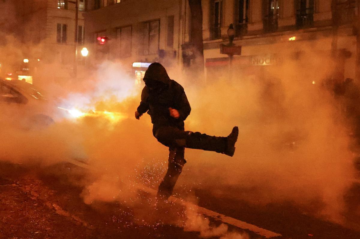 Ninth day of national strike and protest in France against the pension reform