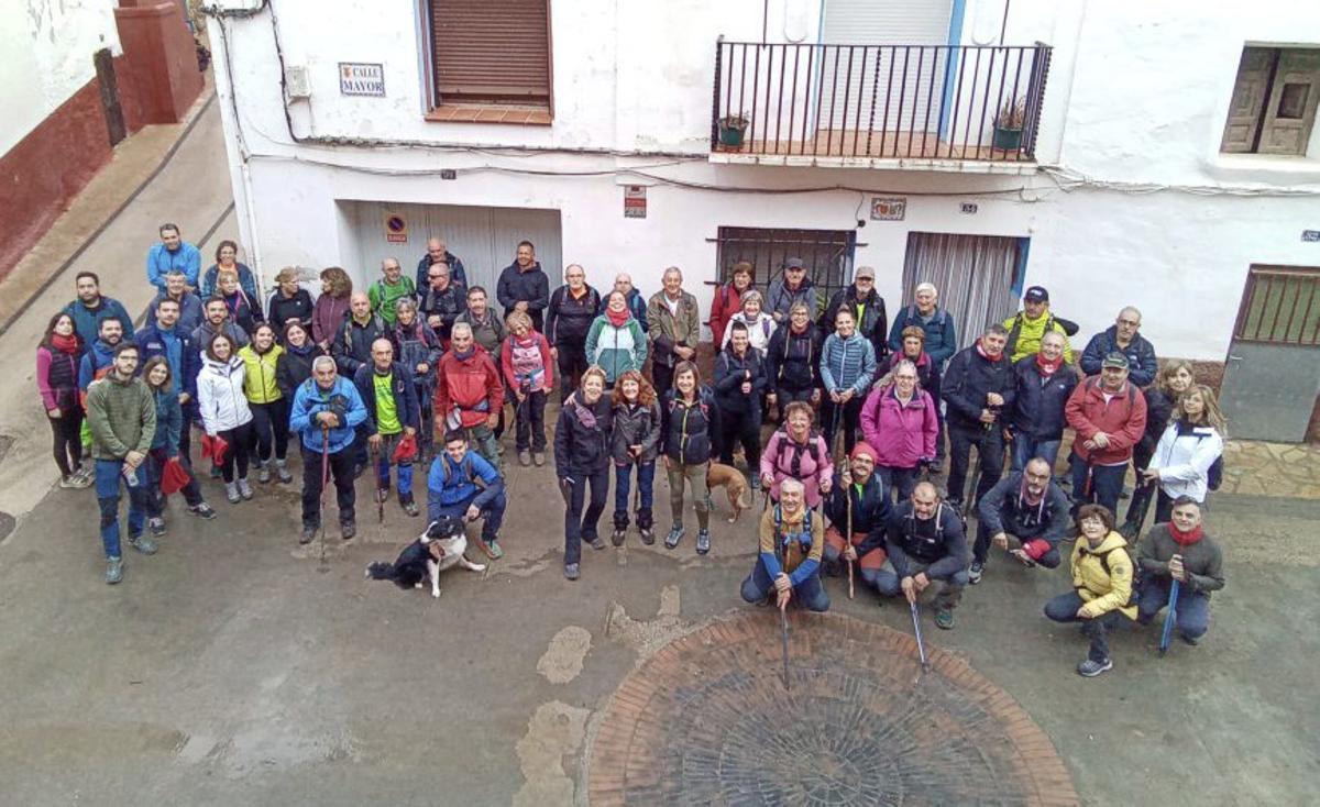 Andarines en la ruta por Longares la pasada edición.