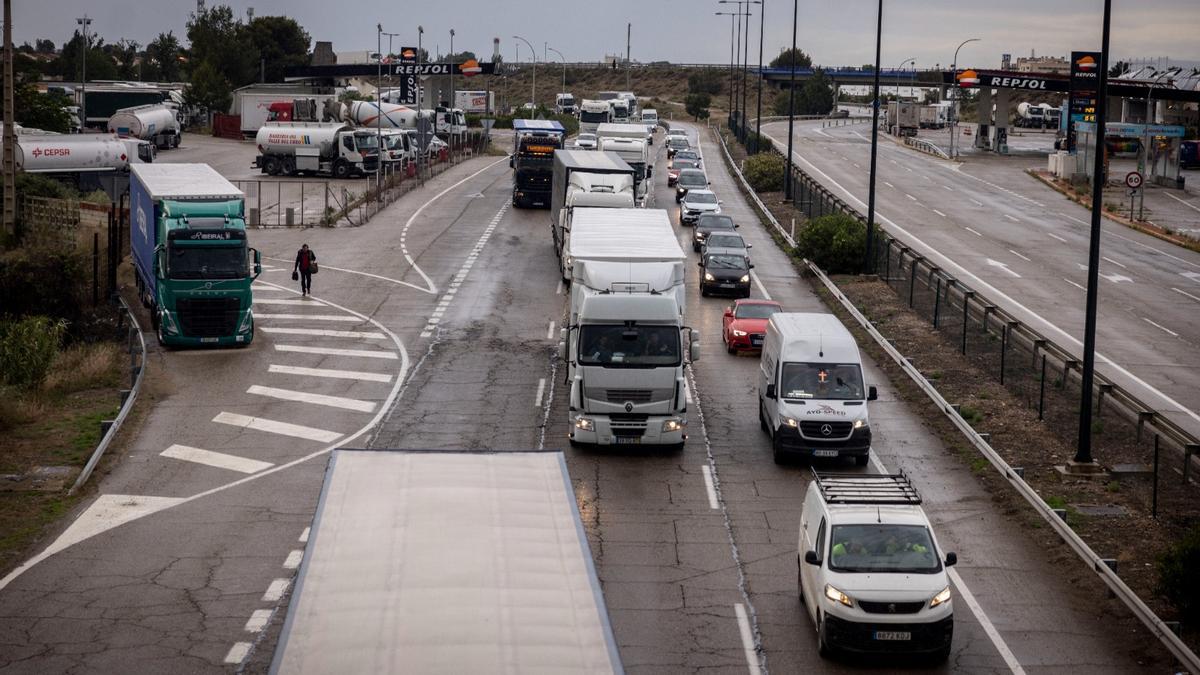 Imagen de archivo de la A-68 a su paso por Zaragoza.