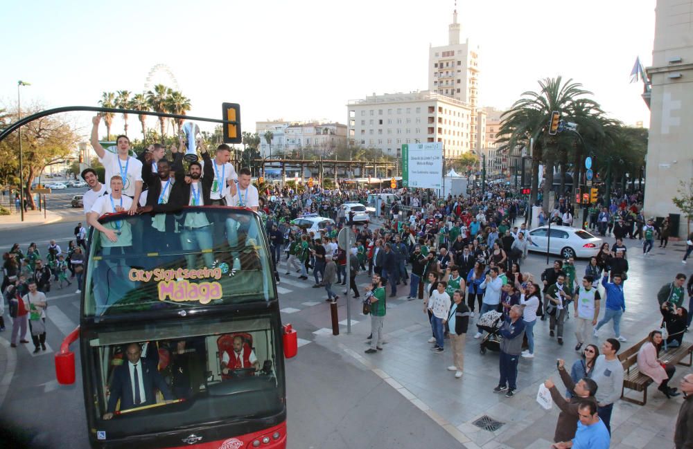 Málaga se lanza la calle para celebrar la EuroCup