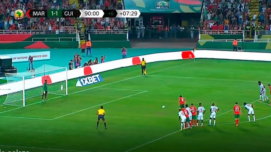 El gol de Abde en el 90' que dio la victoria a Marruecos sub-23 frente a Guinea