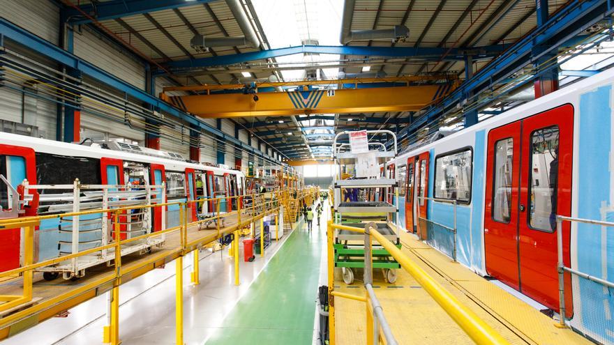 Visita a la fábrica de Alstom donde se fabrican los nuevos trenes del metro de Barcelona