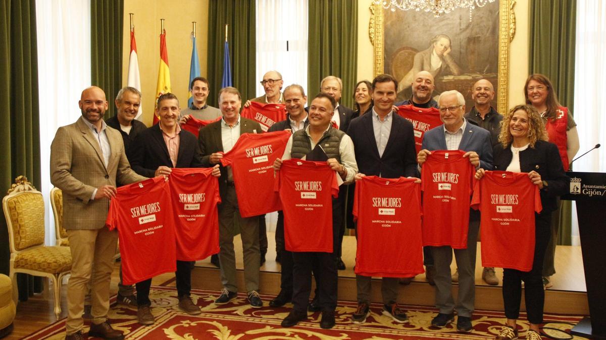 GIJÓN. AYUNTAMIENTO. Presentación de la Segunda Marcha Solidaria Cruz Roja.