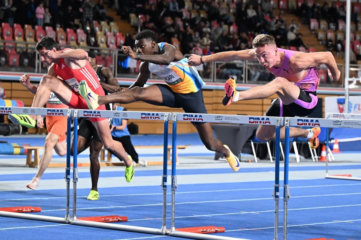 La carrera de Luxemburgo con Llopis a la izquierda de la imagen