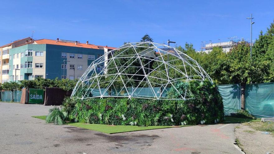 Algunos de los elementos instalados en As Lagoas. | S. Álvarez