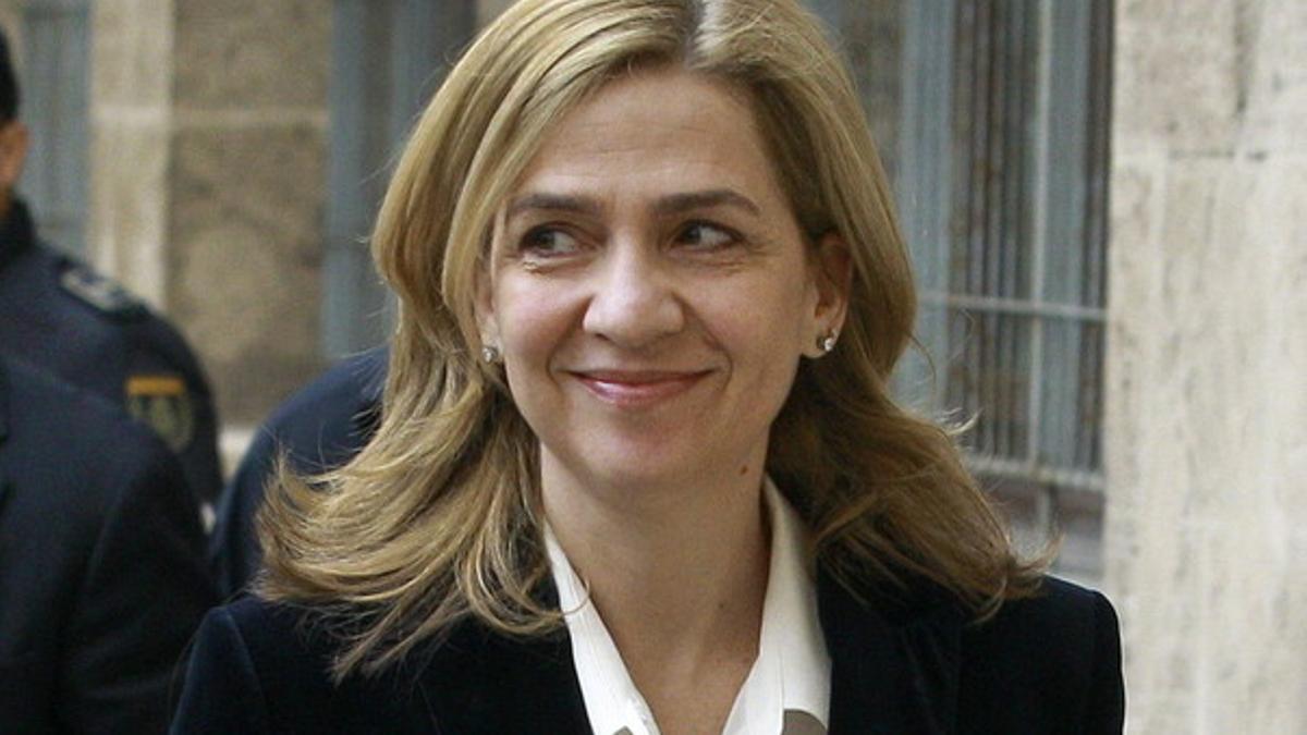 La infanta Cristina, en los juzgados de Palma el pasado 8 de febrero.