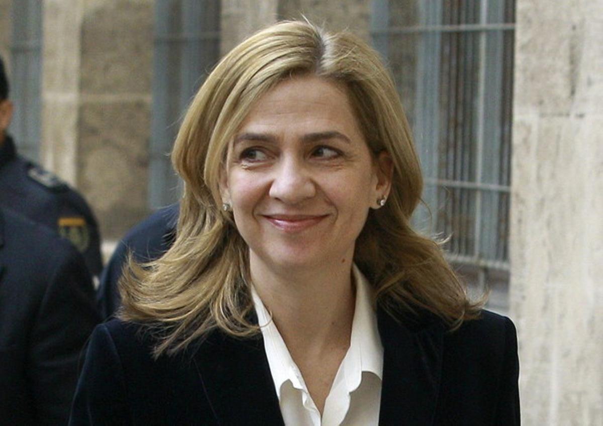 La infanta Cristina a l’arribar als jutjats de Palma el 8 de febrer.
