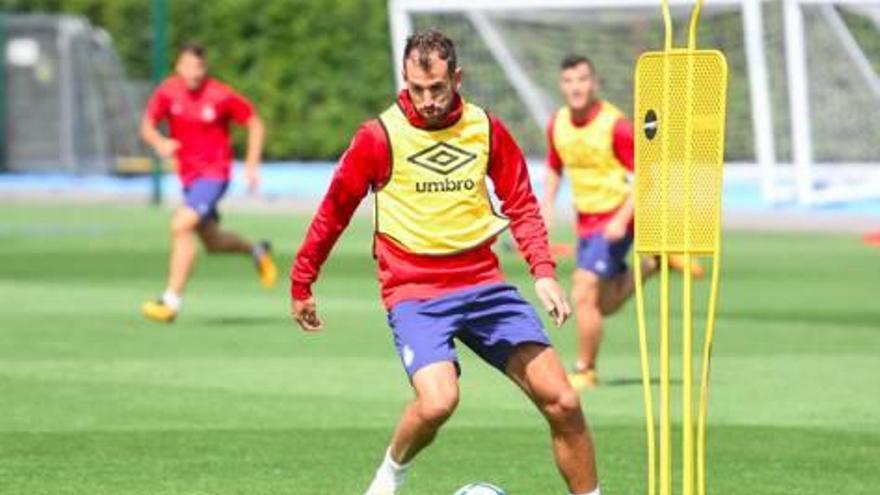 Stuani, en un entrenament d&#039;aquesta pretemporada.