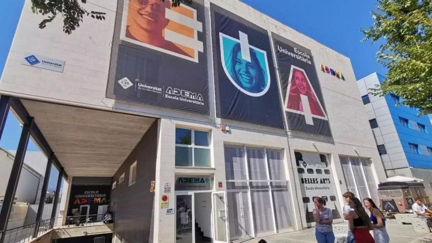 La fachada de la sede de Adema en el campus de Son Rossinyol.