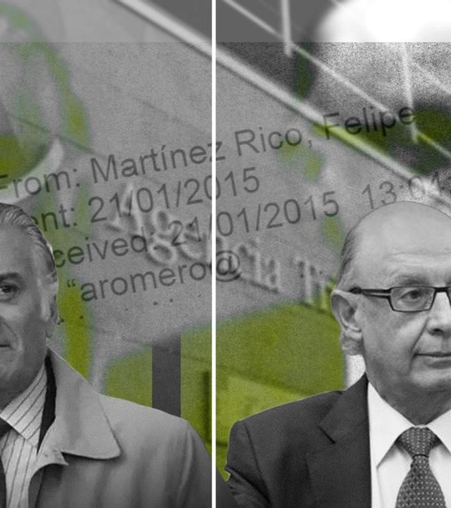 La cúpula de Hacienda de Montoro recibió del PP un documento del caso Bárcenas: &quot;Lo tenía el partido y nos lo ha facilitado&quot;