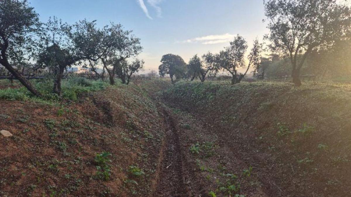 El caude del torrente de Buscastell ya limpio