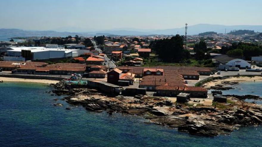 El barrio costero de Virxe das Mareas, en O Grove.