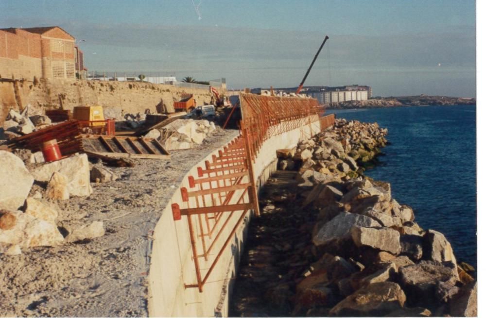 El antes y el después del paseo marítimo de A Coruña