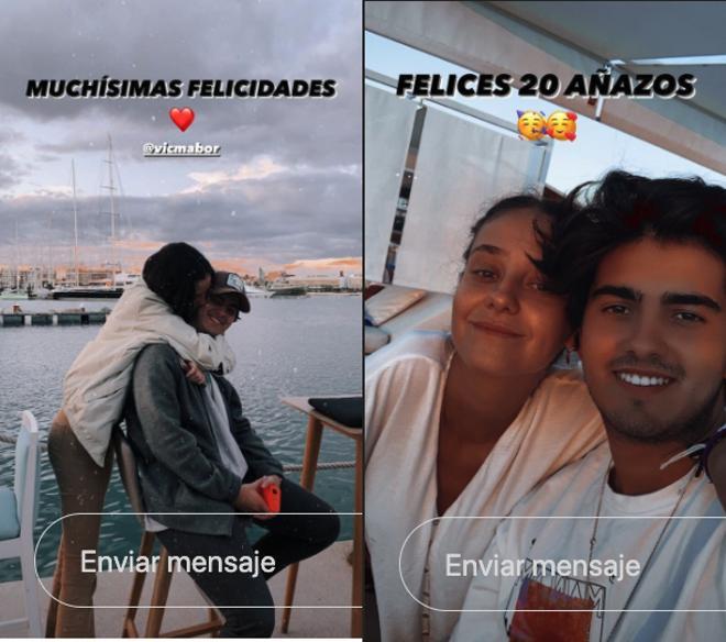 La felicitación de Jorge Bárcenas a Victoria Federico por su 20 cumpleaños