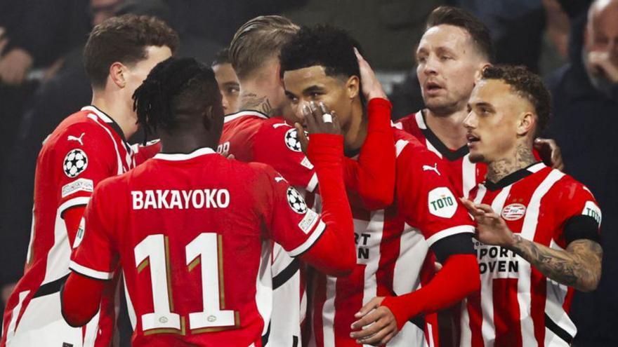 El PSV castiga con dureza a un desorientado y débil Girona
