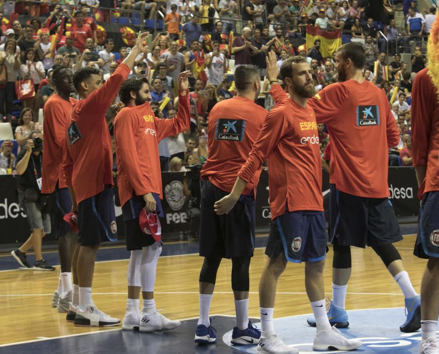 08/08/2017 deportes  partido entre la selección española  de Baloncesto contra Tunez