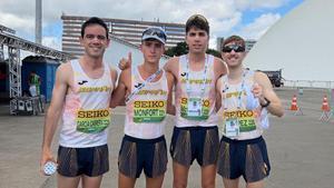 Diego García, Dani Monfort, Paul McGrath y Álvaro López, plata en Brasilia