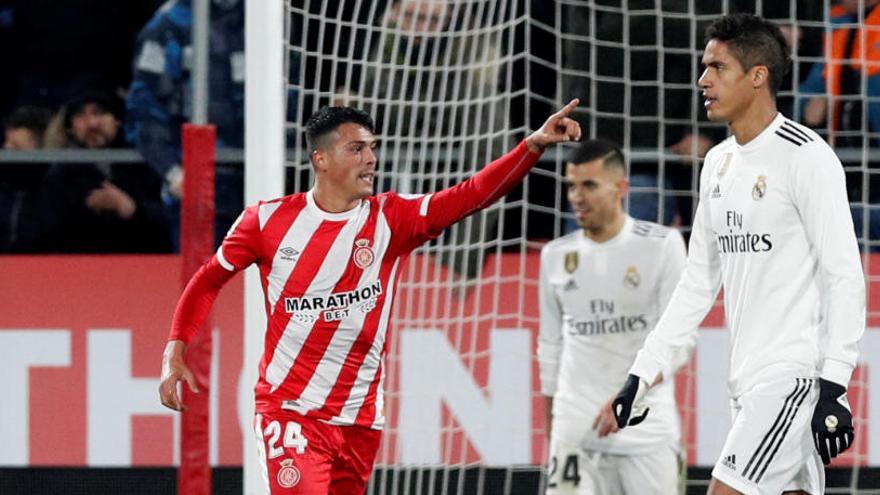 Pedro Porro celebrant un gol contra el Madrid a la Copa