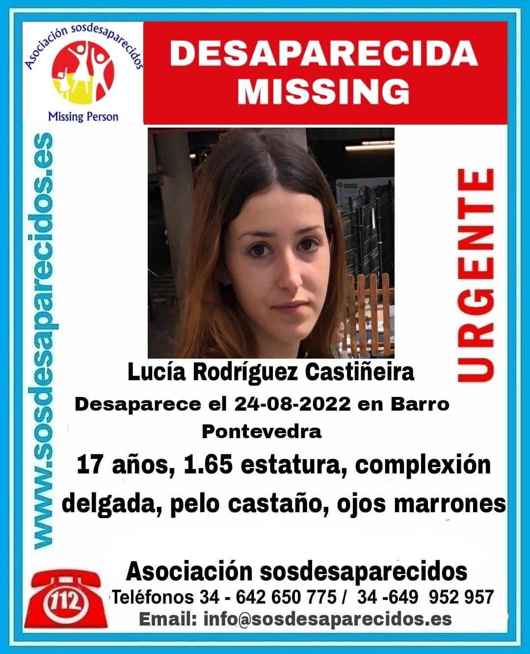 Lucía Rodríguez es vecina de Barro y tiene 17 años