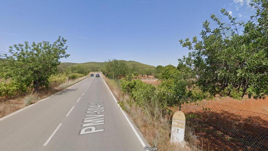 Carretera donde se ha producido el siniestro. Se trata de un tramo donde se puede circular a 70 km/h con reducciones a 40 y 50 debido a las curvas y resaltos de la vía.