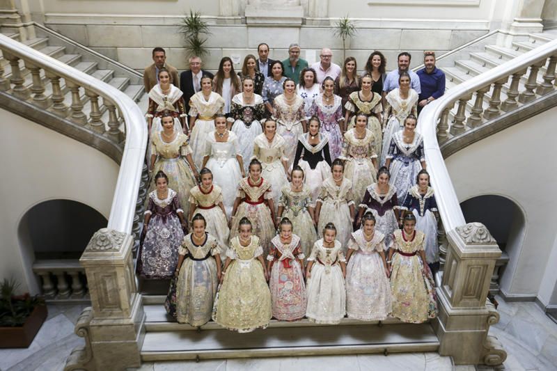 Ensayo de las cortes de honor para el día de la Proclamación