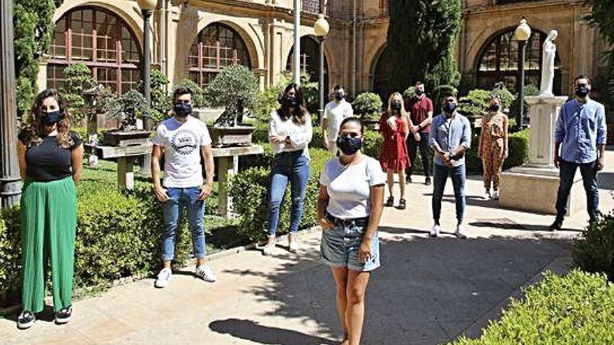 Alumnos de la promoción 2019/2020 en el Campus de Los Jerónimos esta semana.