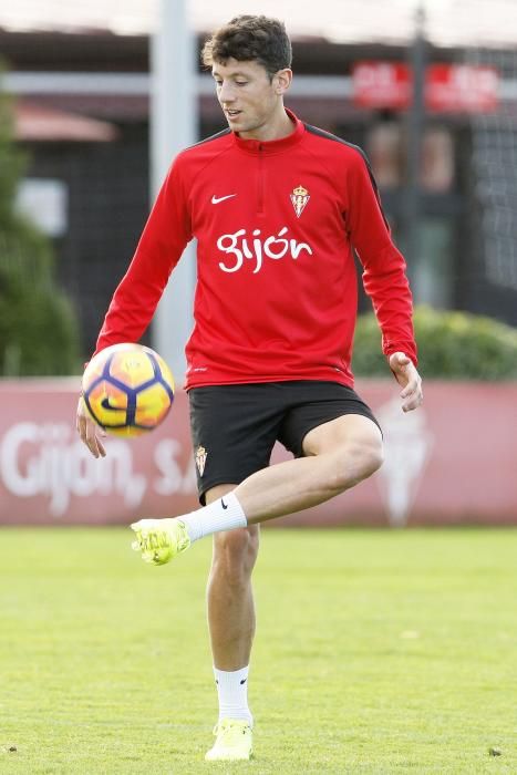 Entrenamiento del Sporting.