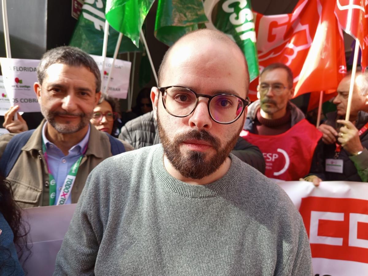 Juan Luis Angulo, trabajador de la residencia Santa Faz en Alicante