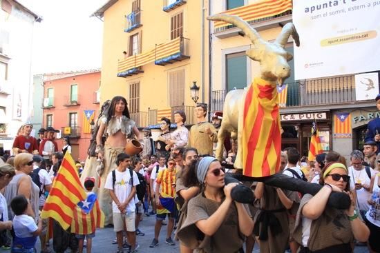 Macrogaleria de la Diada a Berga