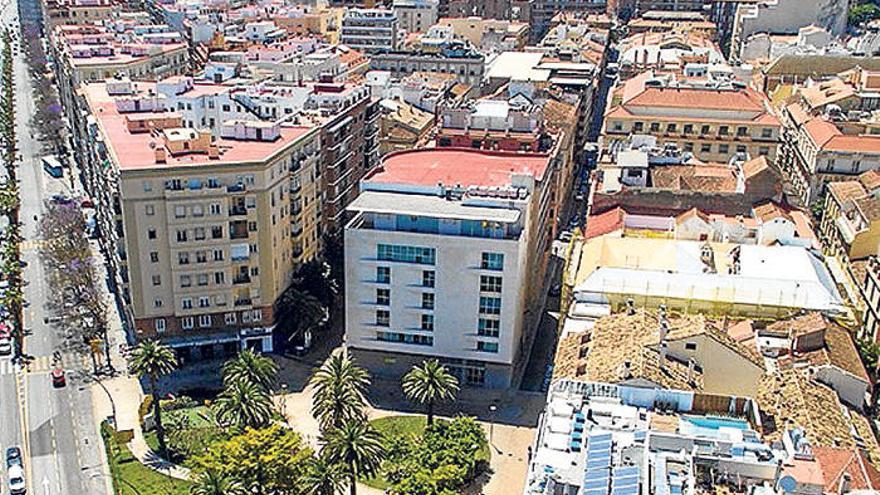 Una vista área de Málaga capital.