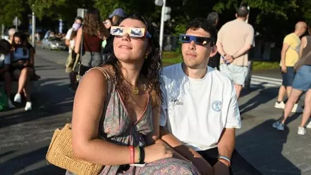 Así se siguio el eclipse desde distintos puntos de la provincia de Pontevedra