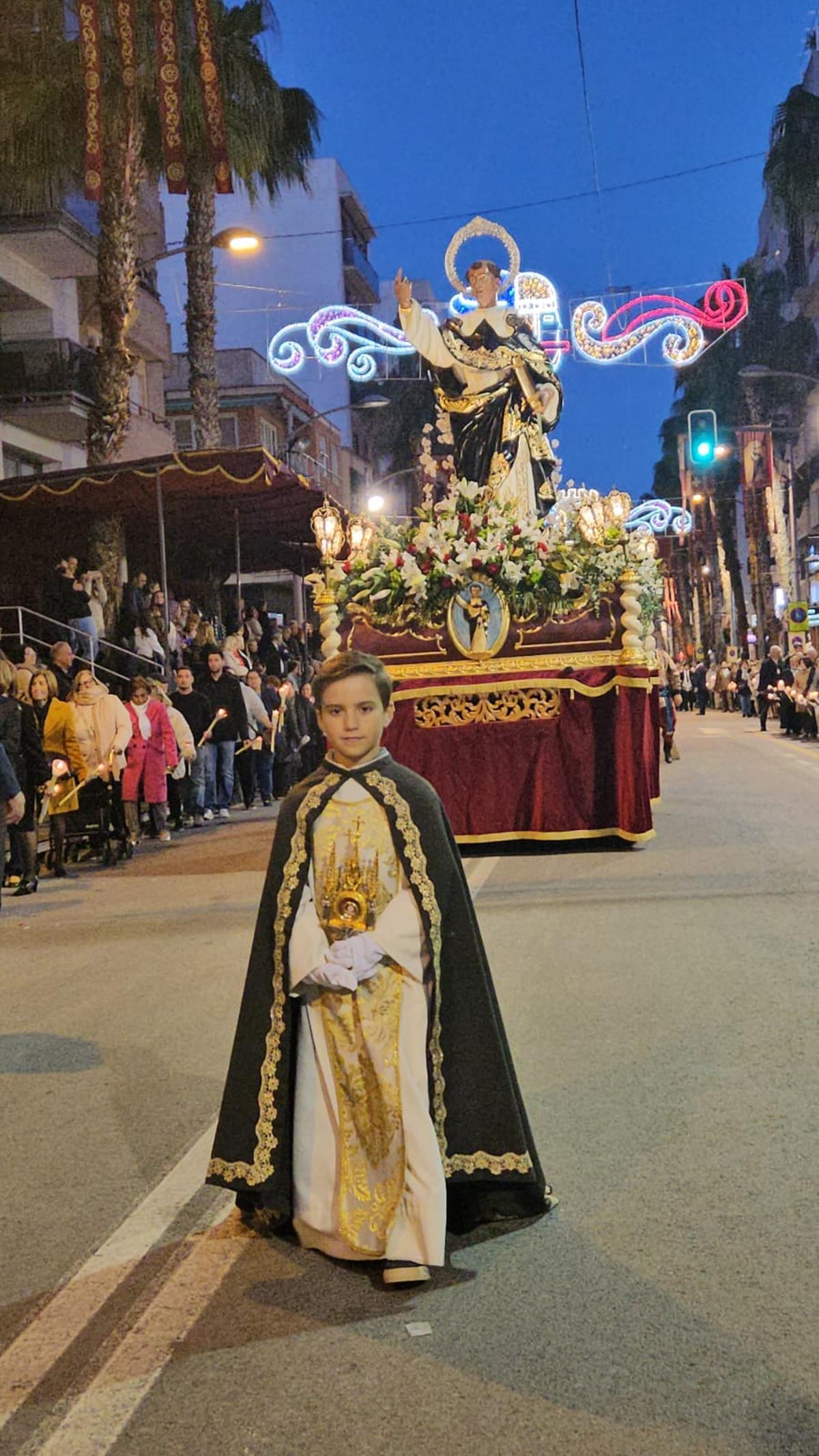 Un momento de la procesión