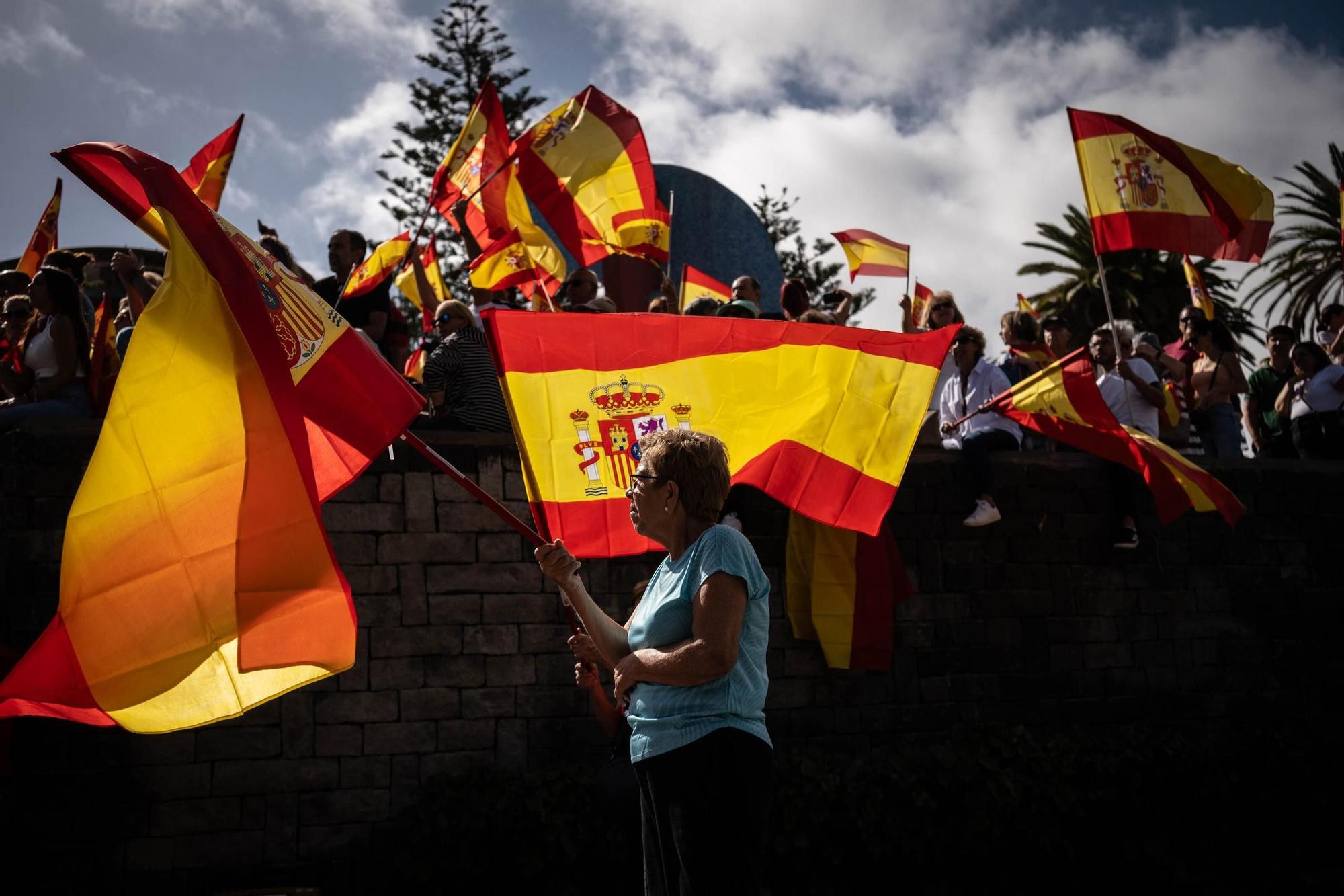 Manifestación contra la ley de amnistía en Santa Cruz de Tenerife