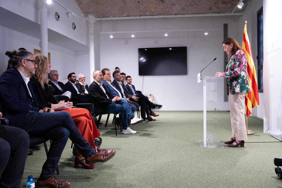 Paneque en la presentación del estudio informativo para el desdoblamiento de la carretera C-55 en Manresa.